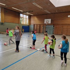 Mädchen-Fußballtraining